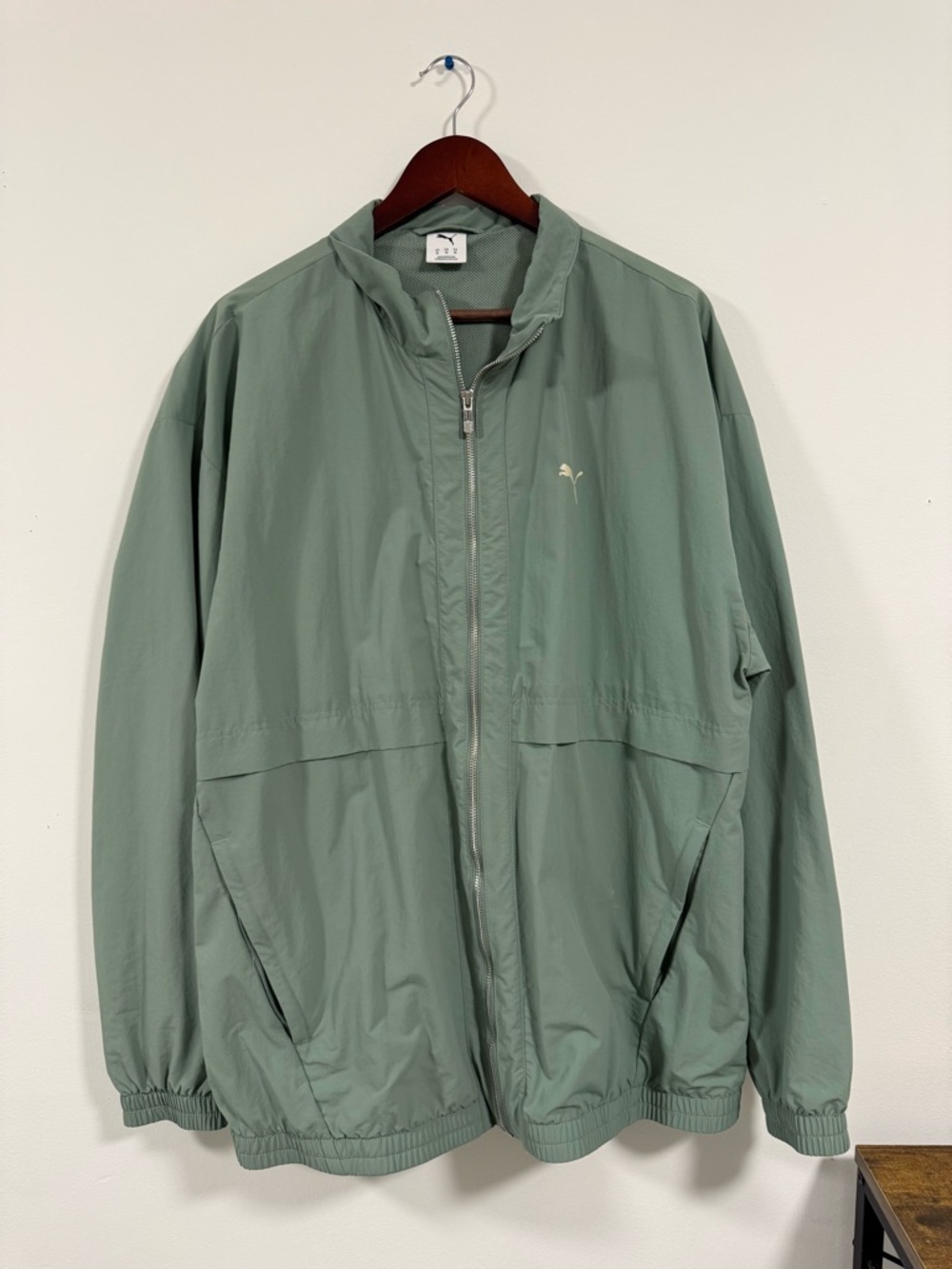 PUMA Men's Light Sage Green Windbreaker Jacket - Picture 4 of 4